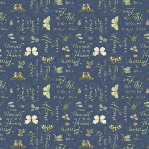 Green Fields - Words - Dark Blue